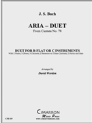 Aria - Duet from Cantata No. 78 by Bach Johann Sebastian - Werden David - for Duet
