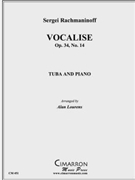 Vocalise Op. 34 No. 14 by Rachmaninoff Sergei - Lourens Alan - for Tuba Solo