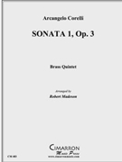 Sonata I Op. 3 by Corelli Arcangelo - Madeson Robert - for Brass Quintet
