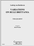 Rule Britannia (4 variations) by Beethoven Ludwig van - Werden David - for Tuba / Euphonium Quartet