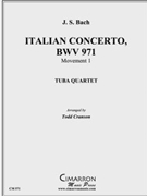 Italian Concerto - BWV 971 Mvt. 1 by Bach Johann Sebastian - Cranson Todd - for Tuba / Euphonium Quartet