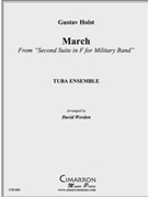 March from Military Suite in F by Holst Gustav - Werden David - for Tuba Ens.