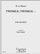 Twinkle Twinkle Variations by Mozart Wolfgang Amadeus - Doughty Bryan - for Tuba / Euphonium Quartet