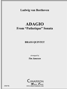 Adagio Cantible from Sonata "Pathetique" by Beethoven Ludwig van - Jameson Tim - for Brass Quintet
