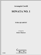 Sonata No. 1 Op. 3 by Corelli Arcangelo - Madeson Robert - for Tuba / Euphonium Quartet