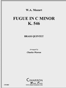 Fugue in C Min K. 546 by Mozart Wolfgang Amadeus - Warren Charles - for Brass Quintet