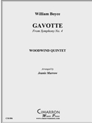Gavotte from Symphony #4 by Boyce William - Murrow Jeanie - for WWind Quintet