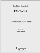 Fantasia by Sweelinck Jan P - Stanton Robert - for Sax (SATB)