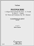Music Selections ("Potpourri") Vivaldi Franck Hummel by Various - Stanton Robert - for Sax (SATB)