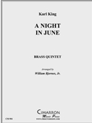 Night in June A by King K - Bjornes William - for Brass Quintet