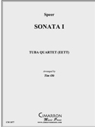 Sonata I by Speer Daniel - Olt Timothy - for Tuba / Euphonium Quartet