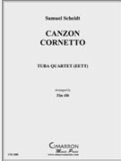 Canzon Cornetto by Scheidt Samuel - Olt Timothy - for Tuba / Euphonium Quartet