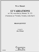 Twinkle Twinkle Little Star by Mozart Wolfgang Amadeus - O'Briant James - for Brass Quintet