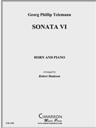 Sonata VI by Telemann Georg Philipp - Madeson Robert - for Horn Solo