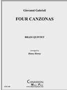 Four Canzonas by Gabrieli Giovanni - Howey Henry - for Brass Quintet