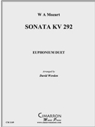Sonata KV. 292 by Mozart Wolfgang Amadeus - Werden David - for Euphonium Duet