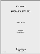 Sonata KV. 292 by Mozart Wolfgang Amadeus - Werden David - for Tuba Duet
