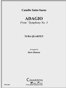 Adagio from Symphony No. 3 by Saint-Saens Camille - Hanson Steve - for Tuba / Euphonium Quartet