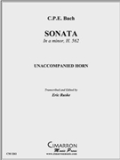 Sonata in A Minor H.562 by Bach Carl Philipp Emanuel - Ruske Eric - for horn Solo