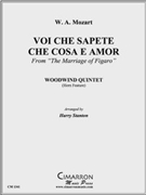 Voi che sapete che cosa e amor by Mozart Wolfgang Amadeus - Stanton Harry - for WWind Quintet