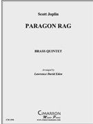 Paragon Rag by Joplin Scott - Eden Lawrence David - for Brass Quintet