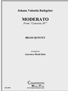 Moderato from Concerto XV by Rathgeber Johann Valentin - Eden Lawrence David - for Brass Quintet