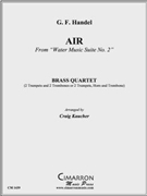 Air from Water Music Suite No. 1 by Handel George Frideric - Kaucher Craig - for Brass Quartet