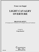 Light Cavalry Overture by Suppe Franz von - Kaucher Craig - for Brass Quartet
