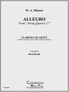 Allegro from String Quartet 17 by Mozart Wolfgang Amadeus - Roselle Herb - for Clt. Quartet