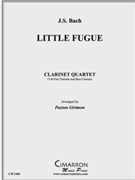 Little Fugue by Bach Johann Sebastian - Girtmon Paxton - for Clt. Quartet