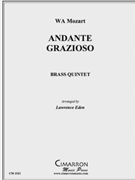 Andante Grazioso by Mozart Wolfgang Amadeus - Eden Lawrence David - for Brass Quintet