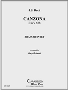 Canzona BWV 588 by Bach Johann Sebastian - Bricault Gary - for Brass Quintet