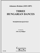 Three Hungarian Dances by Brahms Johannes - Hilfiger John Jay - for WWind Quintet