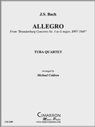 Allegro by Bach Johann Sebastian - Coldren Michael - for Tuba / Euphonium Quartet