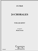 24 Chorales by Bach Johann Sebastian - Everett Micah - for Tuba / Euphonium Quartet
