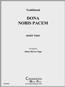 Dona nobis pacem by Traditional - Page Aimee - for Horn Trio
