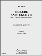 Prelude and Fugue VII by Bach Johann Sebastian - Eden Lawrence David - for WWind Quintet