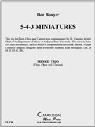 5-4-3 Miniatures by Bowyer Don for Mixed Ens.