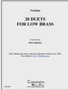 20 Duets for Low Brass by Various - Opaskar Peter - for Duet