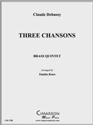 Three Chansons by Debussy Claude - Kono Yutaka - for Brass Quintet
