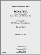 Sonatina by Bach Johann Sebastian - Bach Jan - for Brass Quintet