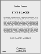 Five Places by Emmons Stephen D for BClt. Solo