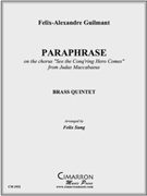 Paraphrase by Guilmant Felix Alexandre - Sung Felix - for Brass Quintet