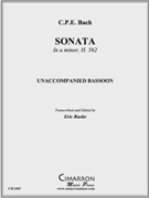 Sonata for Flute and Piano by Bach Carl Philipp Emanuel - Ruske Eric - for Bassoon. Solo