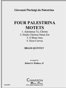 Four Palestrina Motets by Palestrina Giovanni Pierluigi da for Brass Quintet