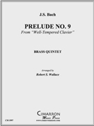 Prelude No. 9 by Bach Johann Sebastian - Wallace Robert - for Brass Quintet