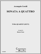 Sonata A Quattro by Corelli Arcangelo - Cross Steven - for Tuba / Euphonium Quartet