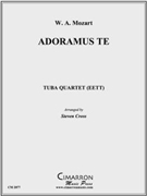 Adoramus Te by Mozart Wolfgang Amadeus - Cross Steven - for Tuba / Euphonium Quartet