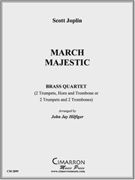 March Majestic by Joplin Scott - Hilfiger John Jay - for Brass Quartet