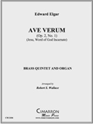 Ave Verum (Op. 2 No. 1) by Elgar Edward - Wallace Robert - for BrQuintetOrga